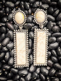 Haven Earrings - White - Jewelry - Bronco Western Supply Jewelry - Bronco Western Supply Co.