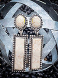 Haven Earrings - White - Jewelry - Bronco Western Supply Jewelry - Bronco Western Supply Co.