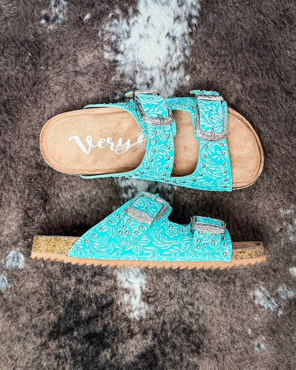 Heidi Sandal in Turquoise by Very G – Women's Shoes from Bronco Western Supply Co.
