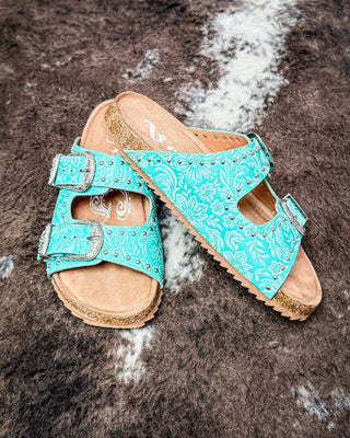 Heidi Sandal in Turquoise by Very G – Women's Shoes from Bronco Western Supply Co.