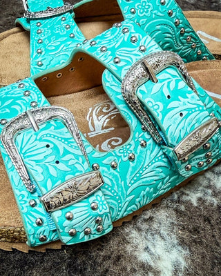 Heidi Sandal in Turquoise by Very G – Women's Shoes from Bronco Western Supply Co.