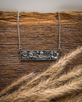 Heritage Scroll Bar Necklace – Jewelry from Bronco Western Supply Co.