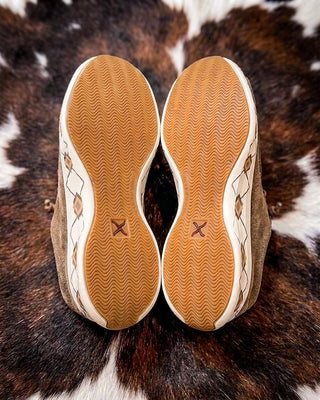 Saddle Bloom Feather X Casual Shoes in Taupe by Twisted X
