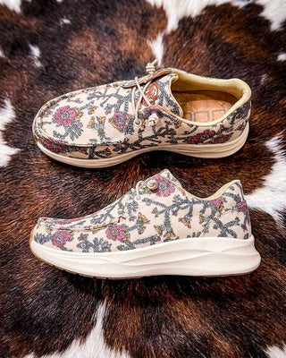 Rosethorn Hooey Feather X Casual Shoes by Twisted X