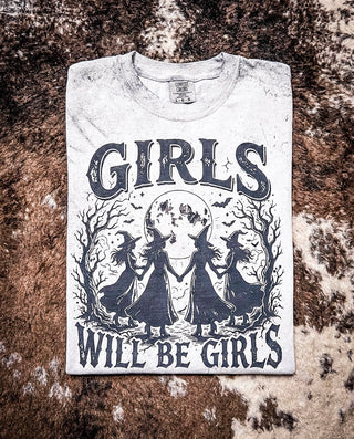 Girls Will Be Girls Witch Graphic Tee or Pullover