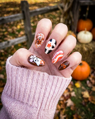 Fall Western Press-On Nails