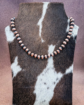 High Country 10mm Copper Pearl Necklace – Jewelry from Bronco Western Supply Co.