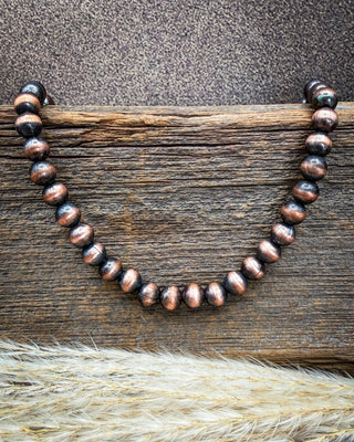 High Country 10mm Copper Pearl Necklace – Jewelry from Bronco Western Supply Co.