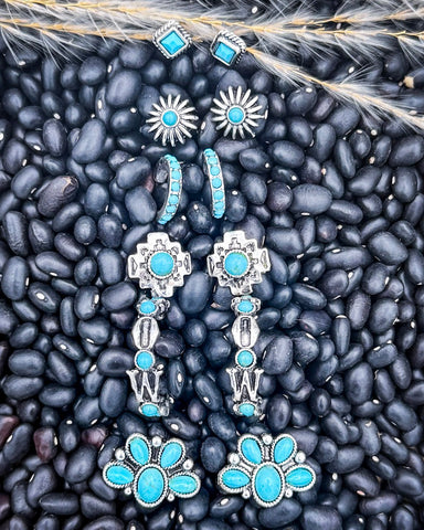 High Desert Dream Fashion Earring Set - Jewelry - Blue Tortoise - Bronco Western Supply Co.