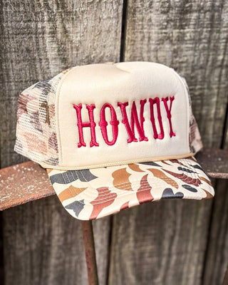 High Desert Howdy Embroidered Trucker Cap – Accessories from Bronco Western Supply Co.