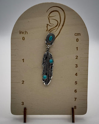 High Plains Feather Dangle Earrings – Jewelry from Bronco Western Supply Co.