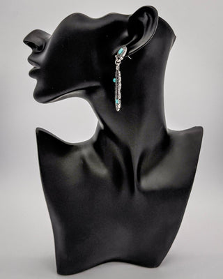 High Plains Feather Dangle Earrings – Jewelry from Bronco Western Supply Co.