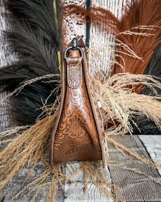 Highland Ridge Leather Bag in Rustic Oak and Winter Mist by Myra Bag – Purses & Wallets from Bronco Western Supply Co.