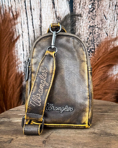 Highline Sling Bag in Coffee by Wrangler - Purses & Wallets - Montana West - Bronco Western Supply Co.