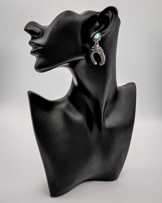 Highmark Squash Blossom Dangle Earrings – Jewelry from Bronco Western Supply Co.