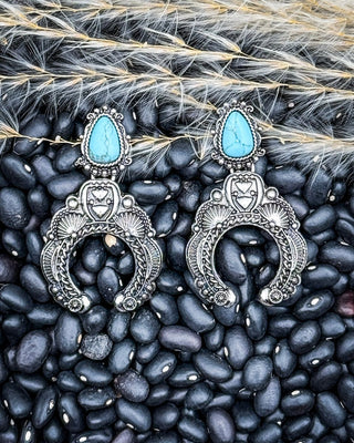 Highmark Squash Blossom Dangle Earrings – Jewelry from Bronco Western Supply Co.