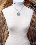 Hobbs Pendant Fashion Necklace - Jewelry - Blue Tortoise - Bronco Western Supply Co.