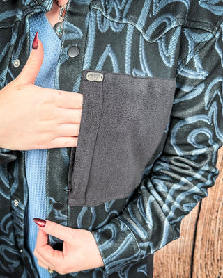 Hollis Boot Stitch Fleece Shacket by Lucky & Blessed – Apparel from Bronco Western Supply Co.