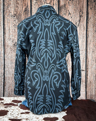 Hollis Boot Stitch Fleece Shacket by Lucky & Blessed – Apparel from Bronco Western Supply Co.