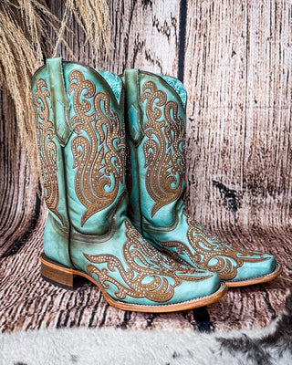 Honey Dust Trailblazer Corral Boots – Women's Boots from Bronco Western Supply Co.