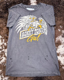 Honky Tonk Eagle Distressed Graphic Tee - Faded Black - Apparel - Country Deep Apparel - Bronco Western Supply Co.