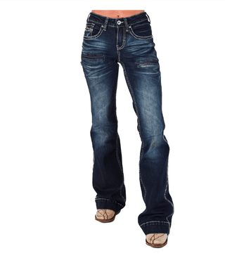 Honor Dark Trouser Jeans - Apparel - Cowgirl Tuff Company - Bronco Western Supply Co.