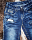 Honor Dark Trouser Jeans - Apparel - Cowgirl Tuff Company - Bronco Western Supply Co.