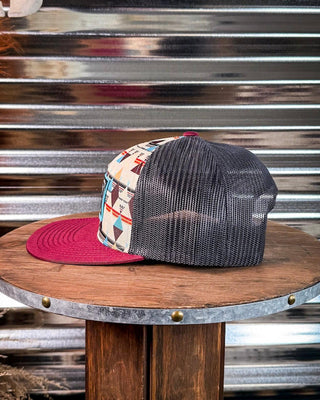 Horizon Hooey Hat - Cream/Maroon – Accessories from Bronco Western Supply Co.