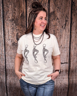 Horse Bits Graphic Tee - Cream – Shirts & Tops from Bronco Western Supply Co.
