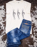 Horse Bits Graphic Tee - Cream - Shirts & Tops - The Branded Blue Roan - Bronco Western Supply Co.