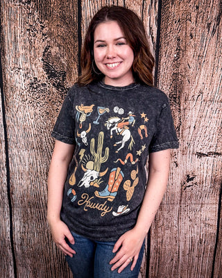 Howdy Hoedown Graphic Tee - Black – Apparel from Bronco Western Supply Co.