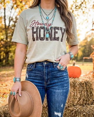 Howdy Honey Graphic Tee – Apparel from Bronco Western Supply Co.