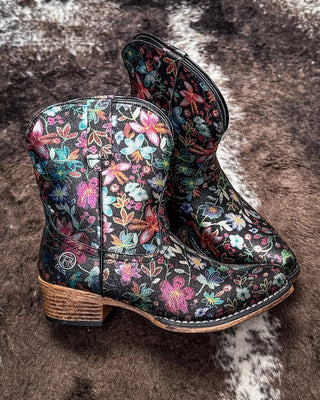 Ingrid Floral Booties by Roper – Women's Shoes from Bronco Western Supply Co.