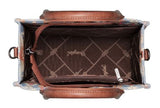 Wrangler Southwestern Print Small Canvas Tote/Crossbody- Coffee