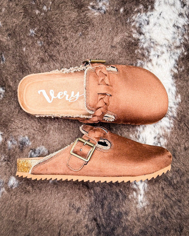 Iris Slip - on Mule in Tan by Very G - Women's Shoes - Very G - Bronco Western Supply Co.