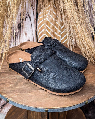 Iris Tooled Slip on Mule in Black by Very G – Women's Shoes from Bronco Western Supply Co.