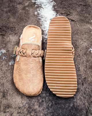 Iris Tooled Slip on Mule in Tan by Very G – Women's Shoes from Bronco Western Supply Co.