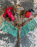 Isabella Brow Headstall and Breastcollar Set - Headstalls & Accessories - Tough 1 - Bronco Western Supply Co.