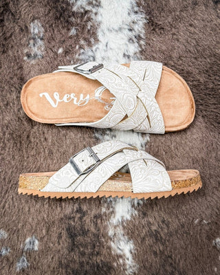 Jada Sandal in Light Grey by Very G – Women's Shoes from Bronco Western Supply Co.