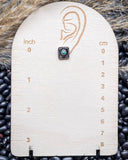 Jamie Stud Fashion Earring Set - Silver - Jewelry - Blue Tortoise - Bronco Western Supply Co.