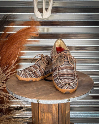 Jamie Twisted X Boat Shoe Driving Moc - Multi & Bomber – Women's Shoes from Bronco Western Supply Co.
