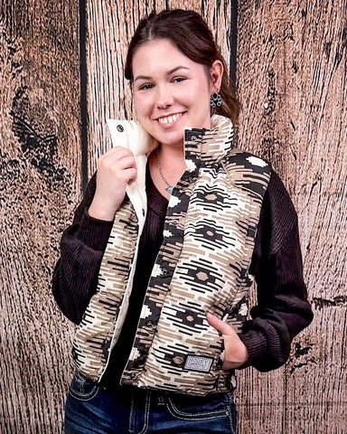 Jane Hooey Reversible Puffer Vest - Apparel - Hooey - Bronco Western Supply Co.