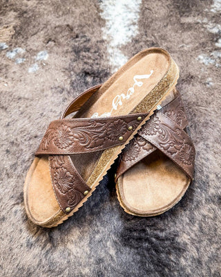 Jaycee Sandal in Brown by Very G – Women's Shoes from Bronco Western Supply Co.