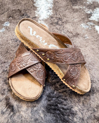 Jaycee Sandal in Brown by Very G – Women's Shoes from Bronco Western Supply Co.