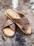 Jaycee Sandal in Brown by Very G - Women's Shoes - Very G - Bronco Western Supply Co.