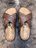 Jaycee Sandal in Brown by Very G - Women's Shoes - Very G - Bronco Western Supply Co.