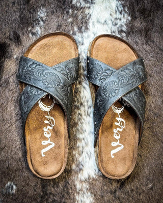 Jaycee Sandal in Grey by Very G – Women's Shoes from Bronco Western Supply Co.