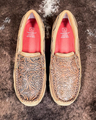 Jenna Twisted X Slip - On Driving Moc - Bomber & Tooled – Women's Shoes from Bronco Western Supply Co.