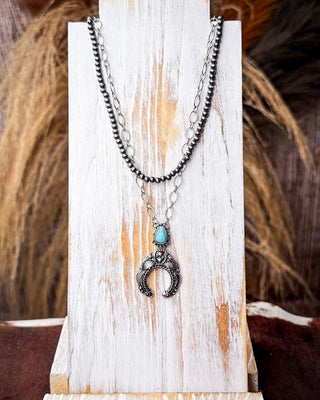 Jericho Layered Squash Blossom Fashion Necklace – Jewelry from Bronco Western Supply Co.