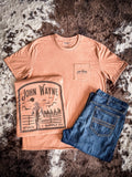John Wayne Stock & Supply Co. Hooey T-Shirt - Light Brown - Apparel - Bronco Western Supply Co.